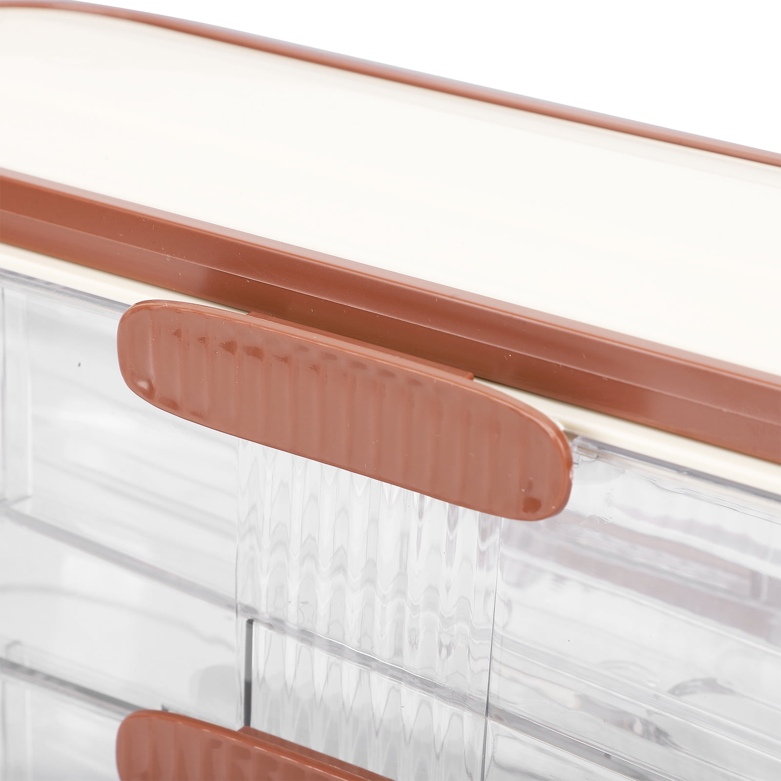 3-Layer Rolling Egg Storage Box, Automatic Dispenser with Lid for Refrigerator