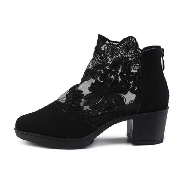 XIHAHA-zapatos de baile latino de malla para mujer, calzado de salón de Salsa negra para bailar, para sandalias de fiesta de casamiento