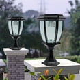 thumbnail image 4 of 2Pcs Waterproof Outdoor Yard Lantern LED Pillar Light Solar Powered Post Lamp, 4 of 5