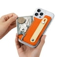 thumbnail image 5 of ShellTech for iPhone 16 Wallet Case Cover Slim Stand Credit Card Holder Slot TPU Hand Strap for iPhone16 Case Women Men,Orange, 5 of 13