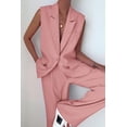 thumbnail image 2 of Conjunto PRETTYGARDEN Chaleco sin Mangas Pantalones Palazzo Rosa Claro S, 2 of 8