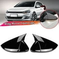 thumbnail image 2 of Qiaoxi 2Pcs Replacement Door Rearview Mirror Cover Caps Compatible for Golf Mk7 Mk7.5 GTD R 2014-2019 5G0857537 5G0857538, 2 of 8