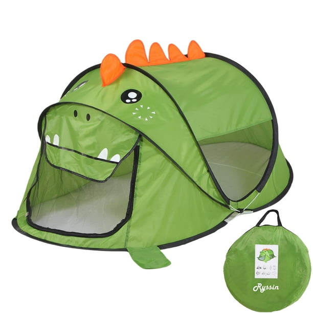 Tienda de Juego Infantil Ryssin Pop Up Dinosaurio Verde con Bolsa de Almacenamiento