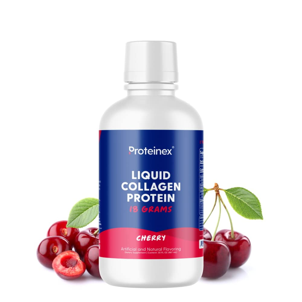 Proteinex 18g Liquid Protein 30oz - Available in 5 Flavors! Flavor: Cherry
