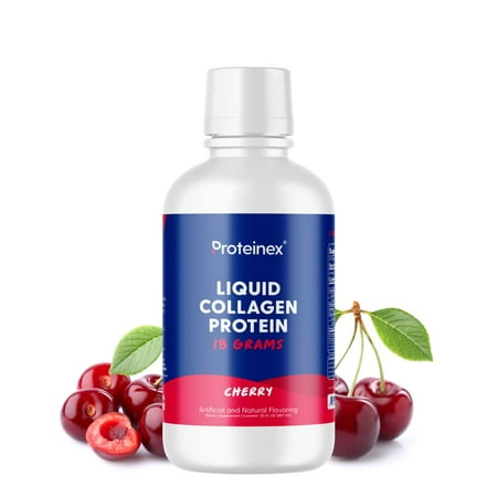 Proteinex 18g Liquid Protein 30oz - Available in 5 Flavors! Flavor: Cherry