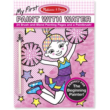 Melissa & Doug Paint With Water Activity Books Set: Safari, Princess ...