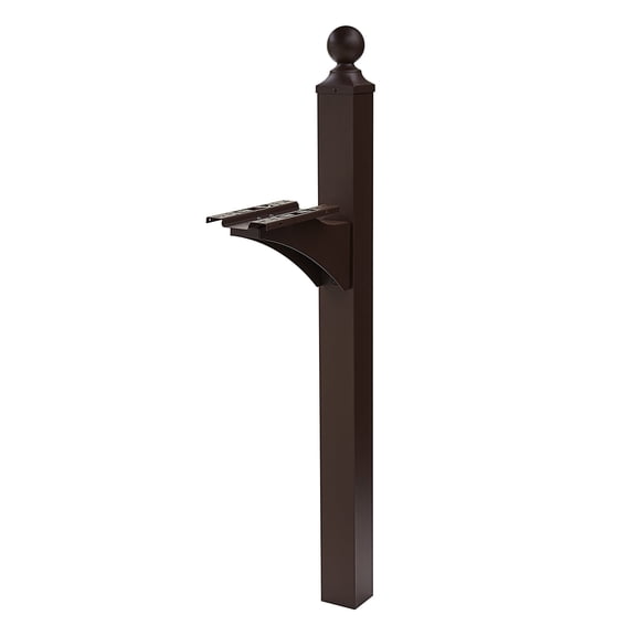 Architectural Mailboxes Landover 4x4 Slip Over Aluminum, Mailbox Post in Venetian Bronze
