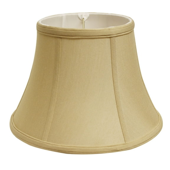 Slant Shallow Drum Softback Lampshade with Washer Fitter, Tan