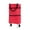 Red, variant on Foldable Shopping Trolley Bag with Wheels Grocery Cart Rolling Portable Handbag, Blue Shopping Cart, Grocery Cart, by Cloudqi