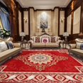 thumbnail image 4 of Classic Jacquard Carpet For Living Room Europe Red Carpet Rug Home Bedroom Kids Room Floor Mat Bedside Decor Weave Rug Alfombra My Lux Decor Round, 4 of 12