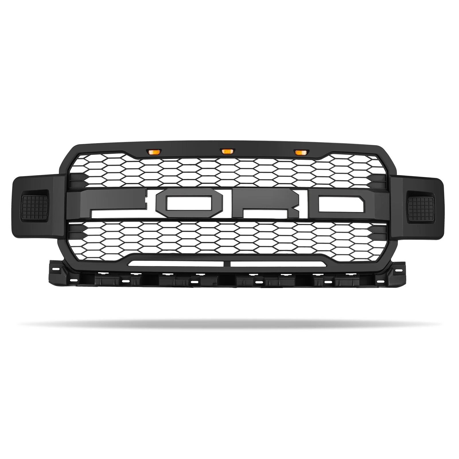 20182020 Ford F150 Grille Raptor Style Front Bumper Mess Grille W/LED