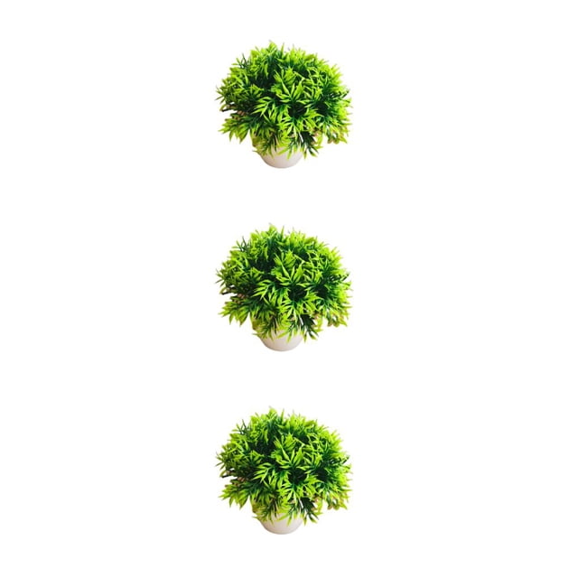 Bewildely ABS Fake Potting Reemplazo decorativo Simulación Vivid Portable Hogar Oficina Jardín Planta artificial Regalo Verde Type1 NO1
