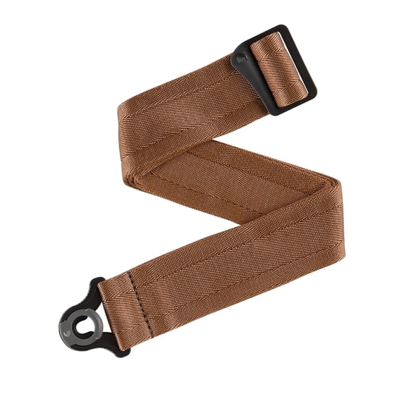 D'Addario Auto Lock Guitar Strap, Umber Brown