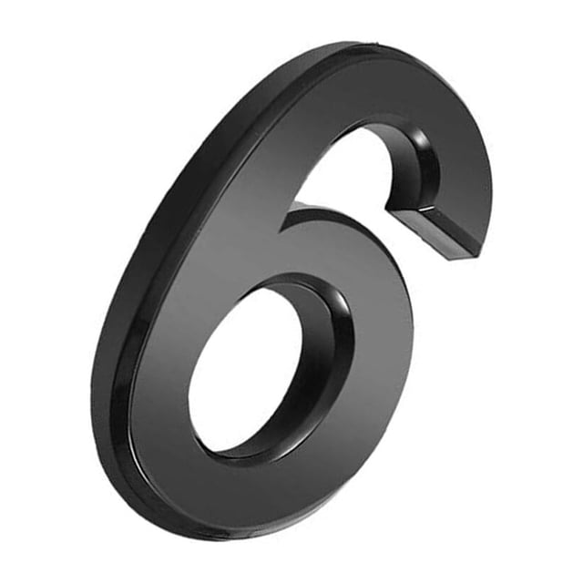 jesticaly House Numbers ple Numerical Marks Accessories Exquisite Number Signs Parts Number Sign DIY Accessory for Apartment Hotel Number 6 1Set