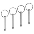 thumbnail image 1 of Uxcell 4 Paquete Pasadores de Liberación Rápida 0.24 pulgadas Diámetro. 1.5 pulgadas de Uso Pasador de Bimini 1.97 pulgadas Total para Industrial, 1 of 6