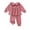Red, variant on Toddler Baby Girls Clothes 18 Months Girls Fall Outfits 24 Months Girls Long Sleeve Peter-pan Collar Floral Top Pants 2PCS Set Apricot