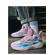 thumbnail image 4 of BINQER Zapatillas de baloncesto fluorescentes unisex, zapatillas de deporte superligeras de caña alta, botas de baloncesto de combate estilo grafiti, 4 of 7