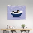 thumbnail image 2 of Hirioo Bernese Mountain Dog Sitting Bath Tub Print Tapestry Lightweight Fabric for Bedroom Aesthetic Home Wall Dorm Décor Living Room Decor 29x37 Inch, 2 of 8