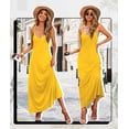 thumbnail image 4 of Vestido Wolddress 2025 para mujer, casual, sin mangas, talla grande, amarillo, 4 of 6