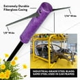 thumbnail image 5 of BICRACKIE Stand-Up Crack Weeding Tool with 60" Steel Pole; Steel Blade with 2-Sized, 5" Tapered Ends for Driveways, Patios, Sidewalks, Pavers to Remove Weeds Easily; Made in USA, 5 of 15