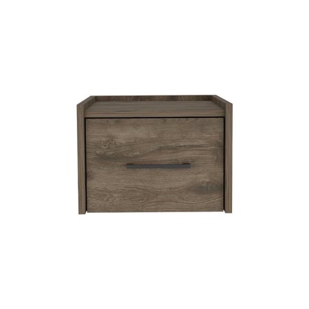 We Have Furniture Floating Nightstand Calion Bedroom Dark Brown
