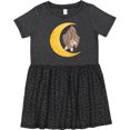 thumbnail image 3 of Inktastic Moon Bats Girls Toddler Dress, 3 of 5