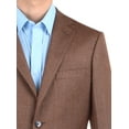 thumbnail image 3 of DTI BB Signature Mens Two Button Birdseye Suit Jacket Modern Fit Blazer Coat, 3 of 4