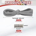thumbnail image 2 of Uxcell No Tie Shoelaces Tieless Elastic Shoe Laces, with 2 Metal Locks Buckles Fit for Adults Sneakers Grey, 2 of 7