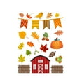 thumbnail image 1 of Less Than 5 Stickers Thanksgiving Autumn Maple Leaf Window Stickers Static Window Thanksgiving Party Scene Layout Stickers, 1 of 1