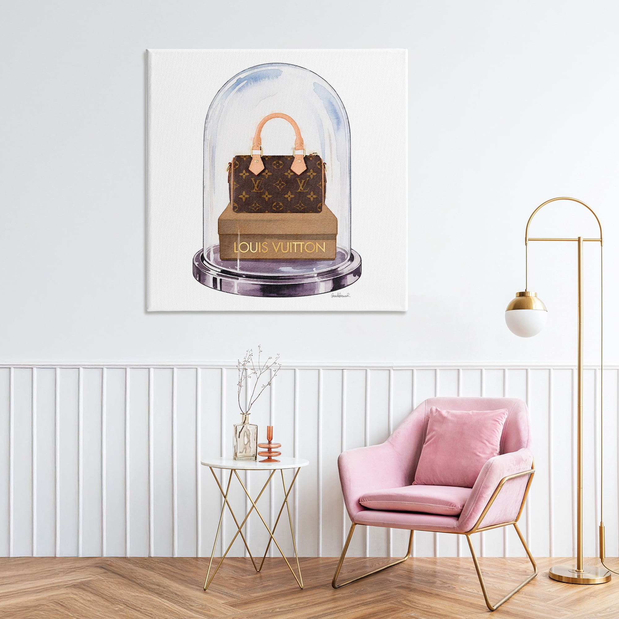 Stupell Industries Glam Purse Bell Jar Canvas Wall Art, design by Amanda Greenwood