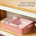 thumbnail image 5 of Best Choice Products 3-Piece Ceramic Bakeware Set, Stoneware Baking Dishes, Casserole Serving Set - Pink Champagne, 5 of 9