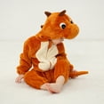 thumbnail image 5 of Luxalzxs Dinosaur Onesies for Kids Infant Toddler Flannel Hooded Romper Jumpsuit Soft Animal Outfit One Piece Snowsuit Halloween Cosplay Costume, 5 of 5