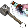thumbnail image 1 of Abridor de botellas con martillo de Thor, abridor de botellas de cerveza, abridor de botellas con martillo montado en la pared, abridor de botellas creativo de los Vengadores (1 * Bronce), 1 of 5
