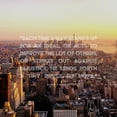 thumbnail image 2 of ArtsyQuotes 26x26 Black Ornate Wood Framed with Double Matting Museum Art Print Titled - Robert F. Kennedy Quote: Strikes Out Against Injustice, 2 of 4