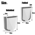 thumbnail image 2 of Fymlhomi Hanging Trash Can Folded for Kitchen, Folded Attached to Kitchen Cabinet Door Cabinet Door, Collapsible Trash Bin Small Compact Gabage Can for Kitchen Toilet Bathroom Living Room(Gray), 2 of 5