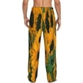 thumbnail image 3 of Daiia Sunflowers 7 Men's Sleep Pant with Pockets and Drawstring,Pajama Pants-Small, 3 of 9
