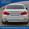 thumbnail image 3 of Unique Bargains Rear Right Car Bumper Tow Hook Cover Tow Cover Sophisto Grey for BMW 5 Series F10 Sedan No.51127332777, 3 of 6
