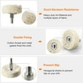 Willstar 4X Polishing Wheel for Drill Buffing Pad Wheel Kit White