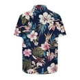 thumbnail image 5 of Horkkom Hawaiian Shirt for Men Summer Short Sleeve Button Down Shirt Palm Tree Print Vacation Beach Shirts, 5 of 6
