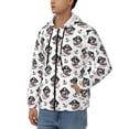 thumbnail image 3 of Goofa DOG IS WEARING PIRATE COSTUME Pattern Mens Full-zip Hoodie, Zip-up Pullover Hooded Sweatshirt, Kangaroo Pocket Hoodie Ideal for Daily Wear, Travel, and Home-3X-Large, 3 of 5