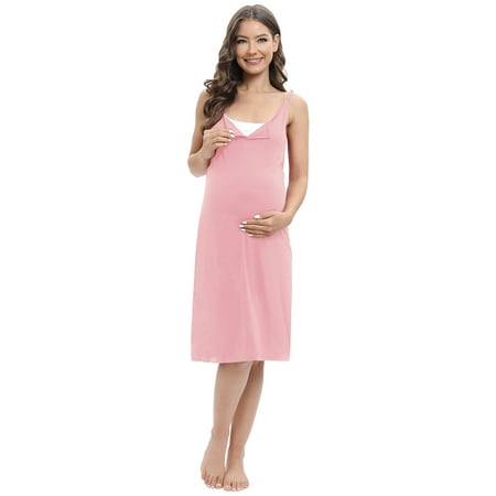 

Women s Nursing Nightgowns Sleeveless Nursing Sleep Dress Maternity Nightgown for Women Breastfeeding S-3X