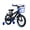 BLUE, variant on KANGDAR Kids Bike 12 Inch Children Bicycle with Training Wheels, Front Basket and Backrest, Yellow Sport Bike for Boys Girls Age 3-8