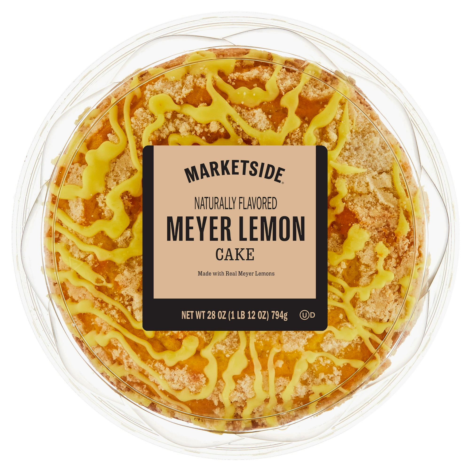 Marketside Meyer Lemon Crème Cake, 28 oz (Shelf Stable)