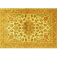 thumbnail image 1 of Ahgly Company Indoor Rectangle Medallion Yellow Traditional Area Rugs, 5' x 8', 1 of 4