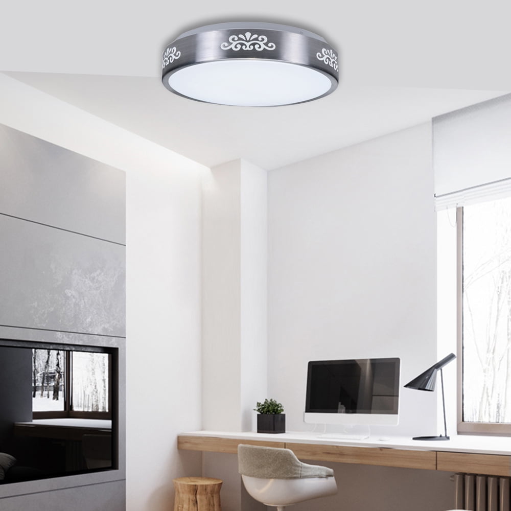 Round Led Flush Mount Ceiling Down Light 29 29cm 12w Home Office Round Light Fixture Lamp Bedroom Study Living Room