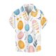 thumbnail image 1 of Blusas y camisas de manga corta con cuello en V Camisa estampada de Pascua para hombre Camisa abotonada Top de poliéster para hombre, 1 of 4