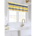 thumbnail image 3 of Valances for Windows Abstract Stripe Rod Pocket Cafe Window Treatments Valance Curtains for Kitchen Bathroom Laundry Basement Windows 42"x18", 3 of 9