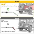 thumbnail image 4 of Nilight Motorcycle Hitch Carrier 400LBS, Lightweight Robust Aluminum Dirt Bike Hitch Hauler with 55.11" Longer Ramp, Pin Lock, Tie-Down Strap and Tightener, 2" Receiver, 5" Wide Tire, 4 of 9
