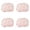 Pink 4PCS, variant on Cute Makeup Bag Mini Cosmetic Pouch For Women Small Quilted Beauty Bag Handy Zipper Pouch