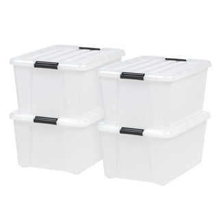 IRIS 30 Qt. Plastic Medium Stackable Storage Chest Drawer Bin in White  (6-Pack) 2 x 591073-3PK - The Home Depot